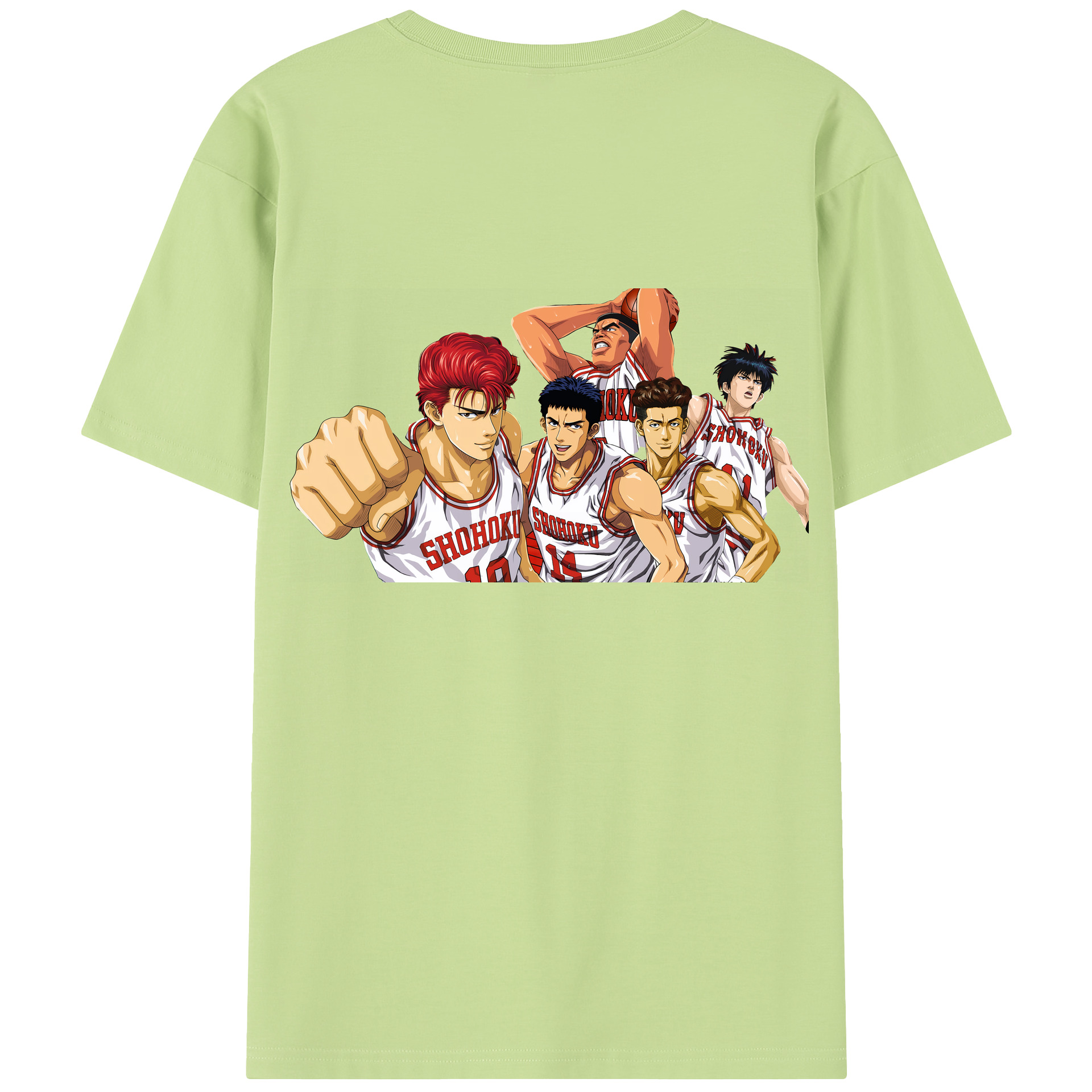 SLAM DUNK／スラムダンク 綿100％半袖Tシャツ（背面プリント）